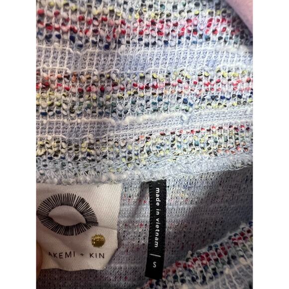 Akemi + Kin Size SM Dress Sleeveless Stripes Cowl Neck Anthropologie - Picture 5 of 6